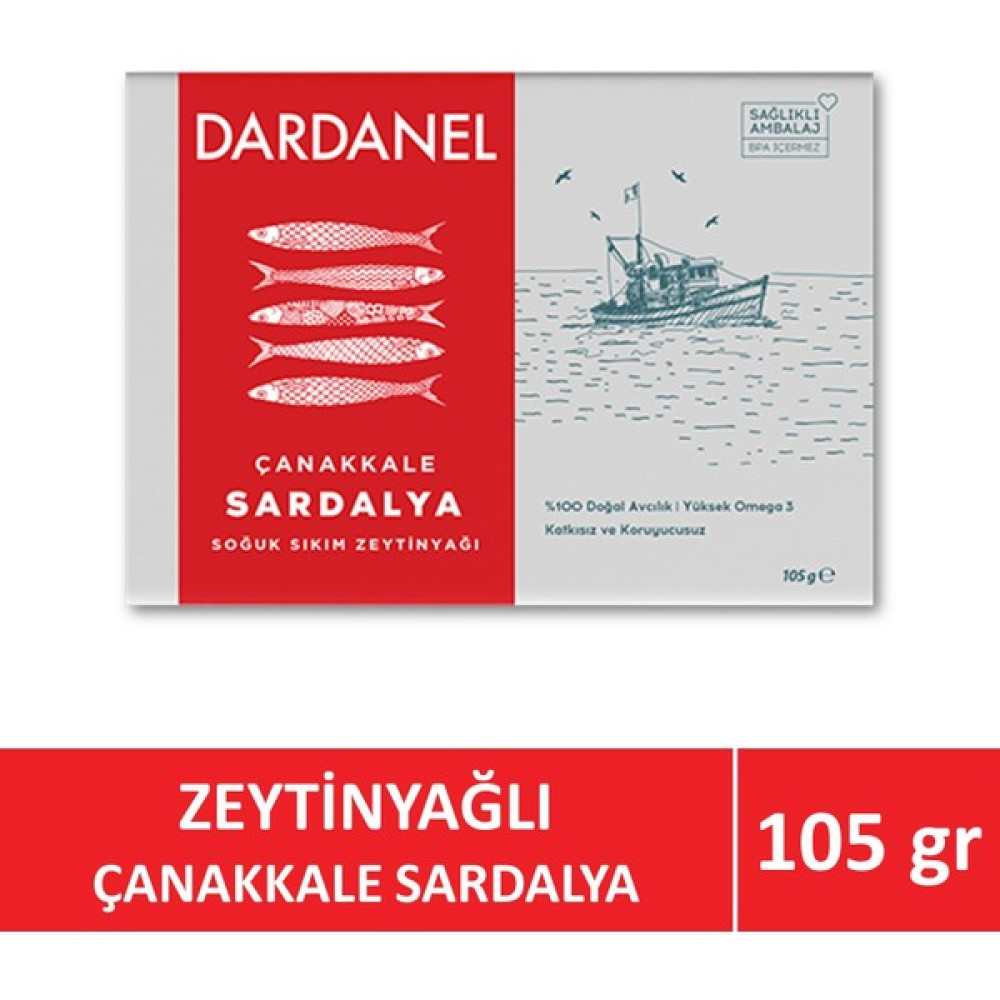 Dardanel Zeytinyağlı Çanakkale Sardalya 105 gr Konserve Fiyatı