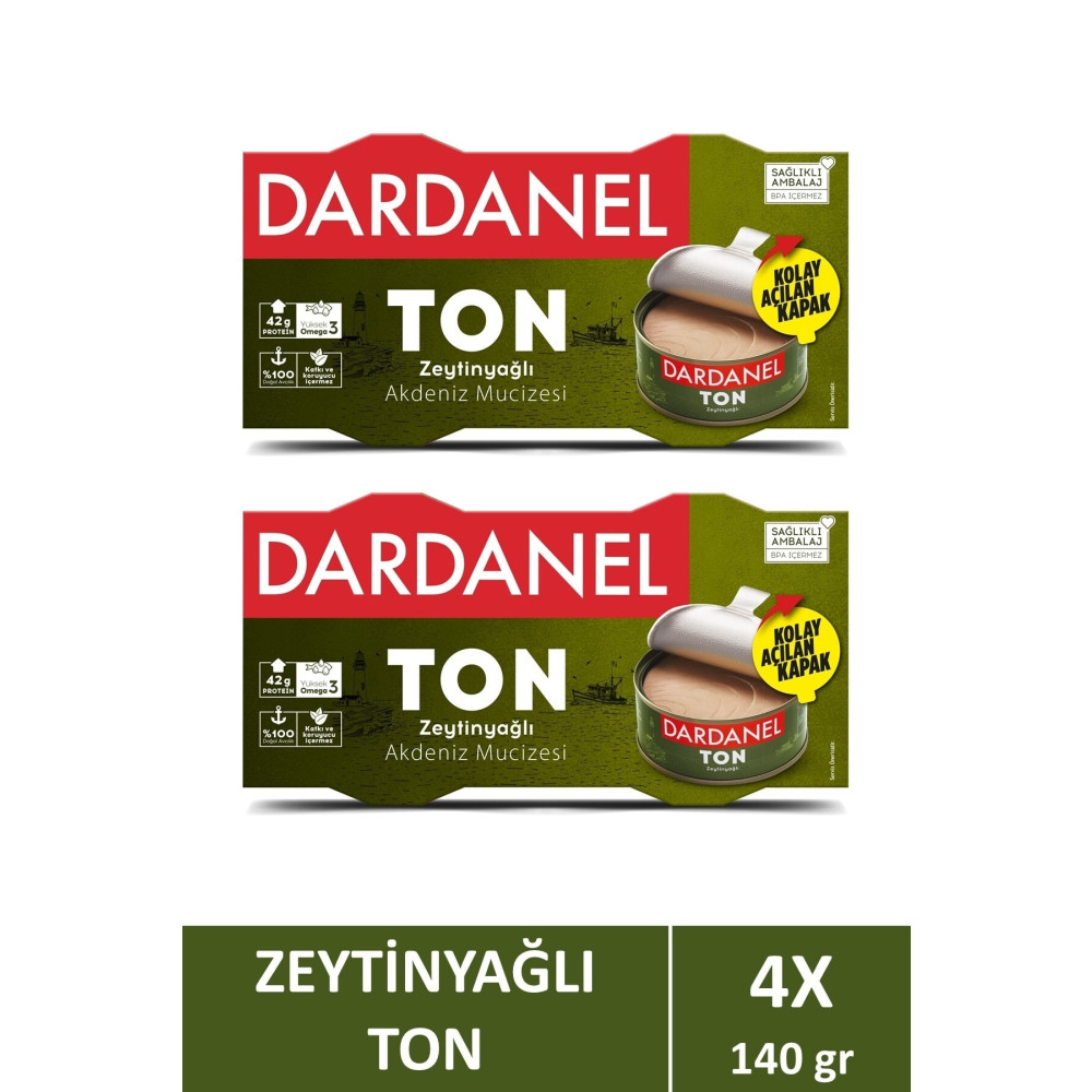 Dardanel Zeytinyağlı Ton Balığı 2x140 gr X 2 Adet . Konserve Fiyatı