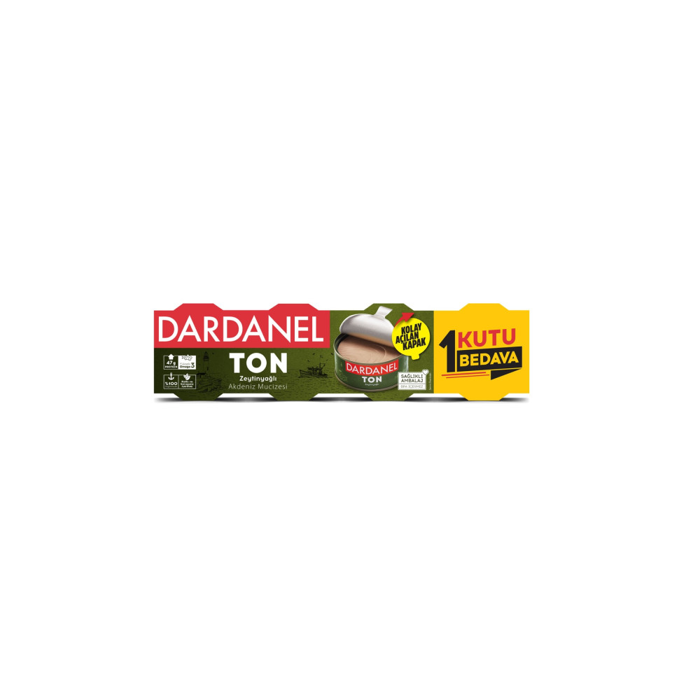 Dardanel Zeytinyağlı Ton Balığı 4x75 Gr Konserve Fiyatı