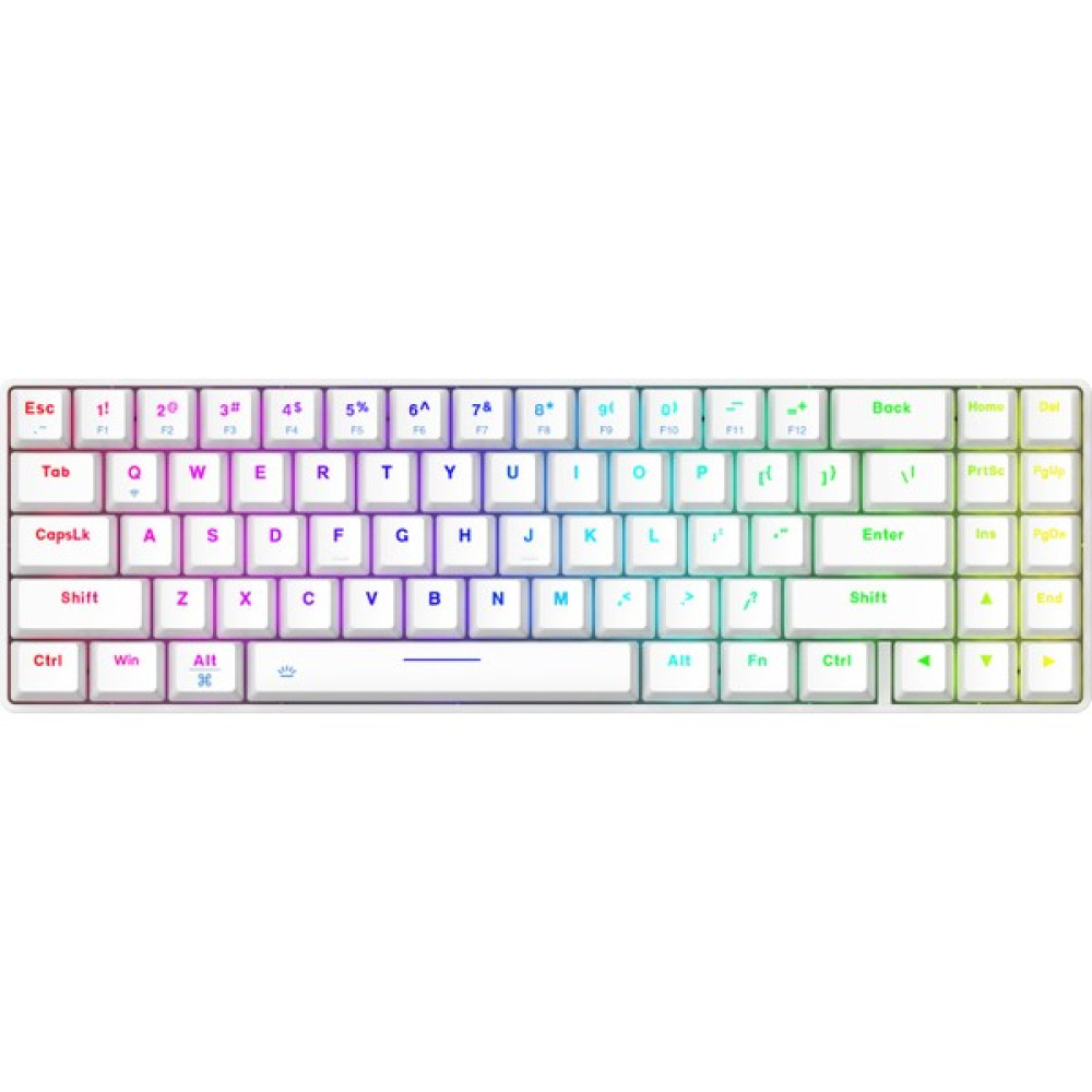 Dareu EK871GTR - Kablosuz Mekanik Oyuncu Klavyesi-Trıp-Mode (Bt+2.4g+Kablolu ) - Hotswap - Rgb - Red Switch-Beyaz - Beyaz Oyuncu Klavyesi Fiyatı