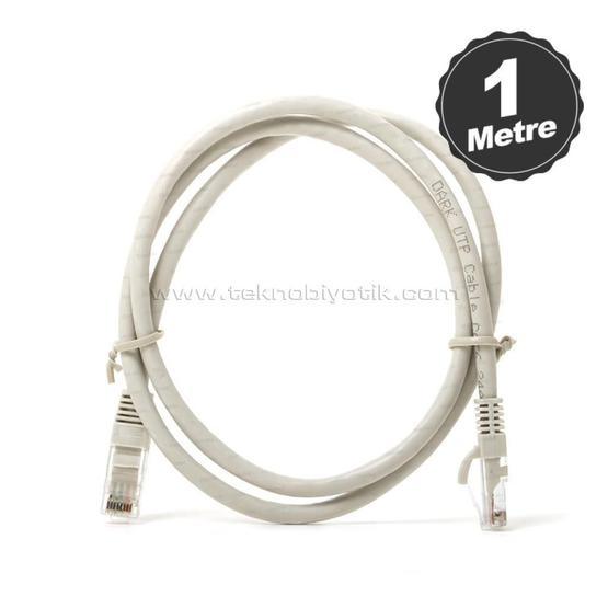 Dark AWG24-7 Cat6 1m Gri Network Kablosu