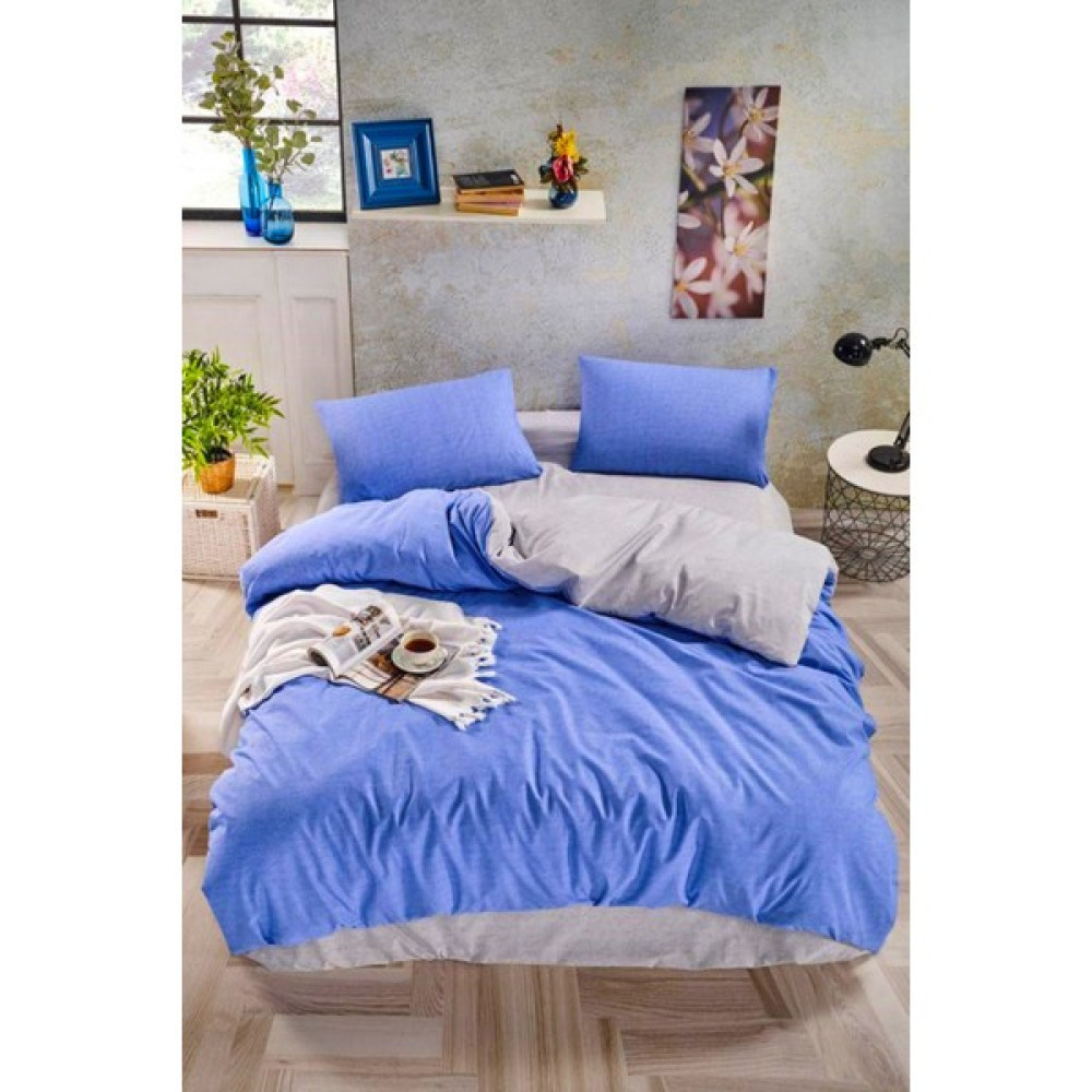 Dark Blue Tek Kişilik Nevresim Takımı 12668 - 160 x 220 cm - Mavi Nevresim Takımı Fiyatı