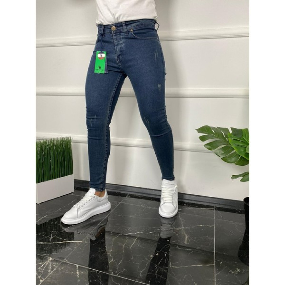 Dark Lavish Erkek Kahve Tırnaklı Jean Italyan Kesim Likralı Denim Skinny Kot pantolon Erkek Jeans / Kot Pantolon Fiyatı