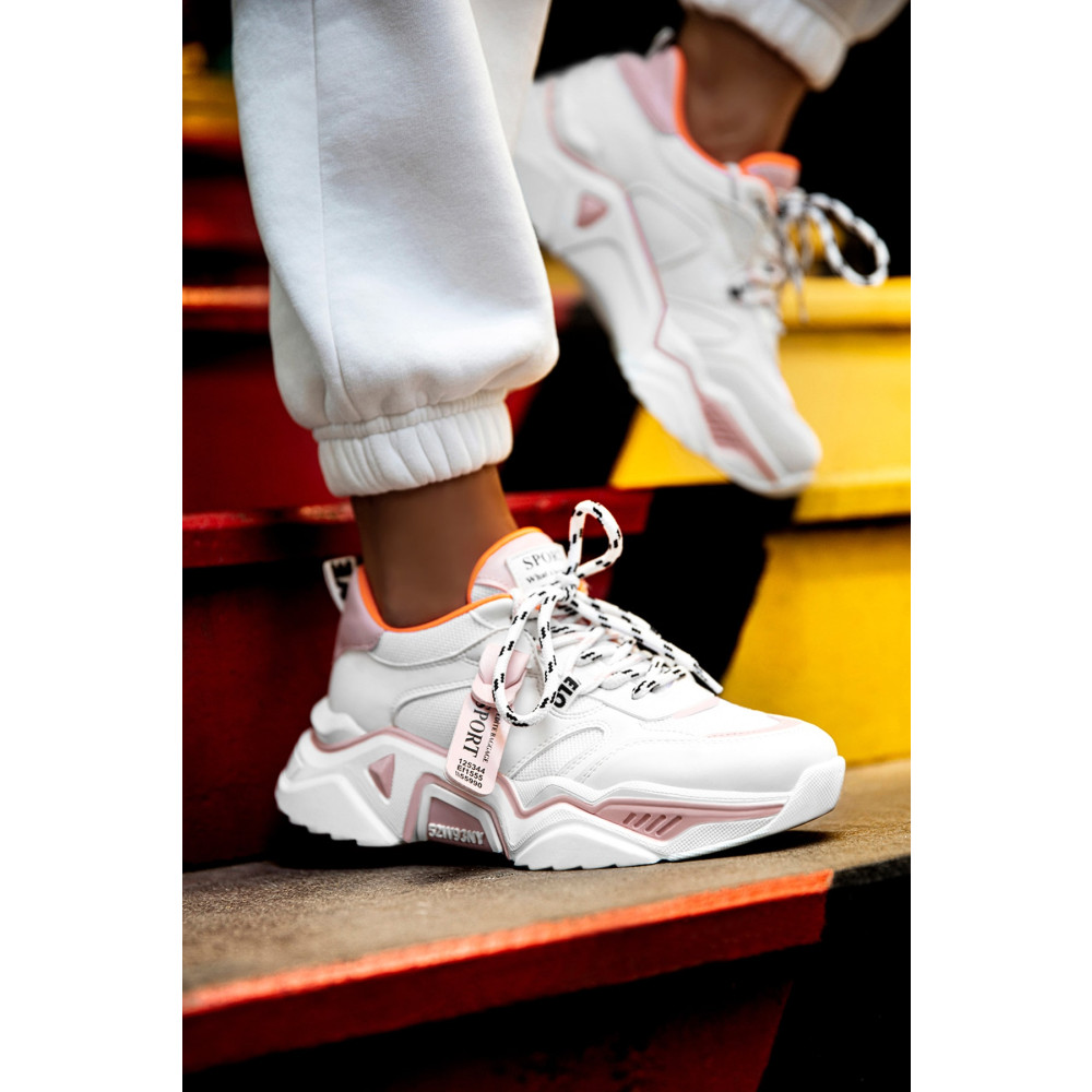 DARK SEER Kadın Beyaz Pudra Sneaker 36 Beden Spor Ayakkabı Fiyatı