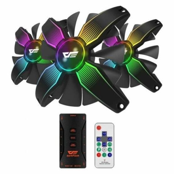 DarkFlash CF11 PRO RGB 3x12 cm 3'lü Kasa Fan Kit