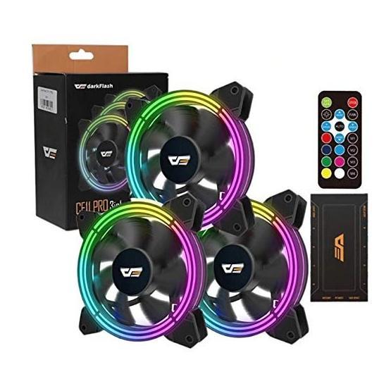 DarkFlash CF11 PRO RGB 3x12 cm 3'lü Kasa Fan Kit