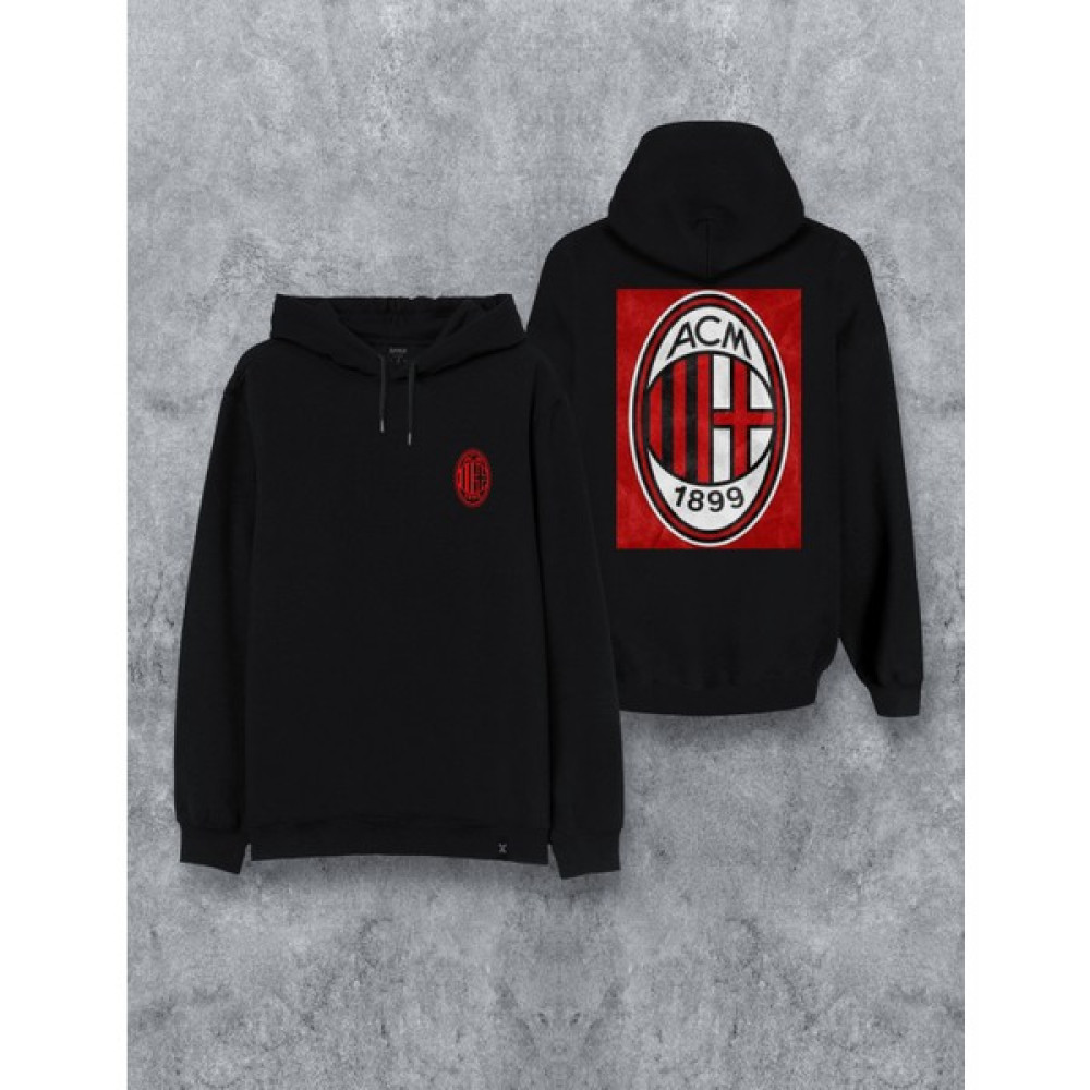 Darkia Ac Milan Futbol Takım Özel Tasarım Baskılı Kapşonlu Unisex Sweatshirt Hoodie Erkek Çocuk Sweatshirt Fiyatı