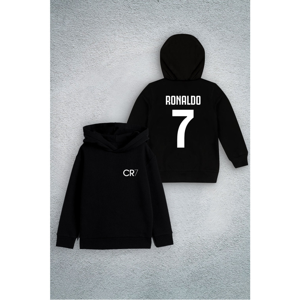 Darkia Cristiano Ronaldo Cr7 Forma Özel Tasarım Baskılı Çocuk Kapşonlu Sweatshirt Hoodie 6-7 Yaş Beden Bayan Sweatshirt Fiyatı
