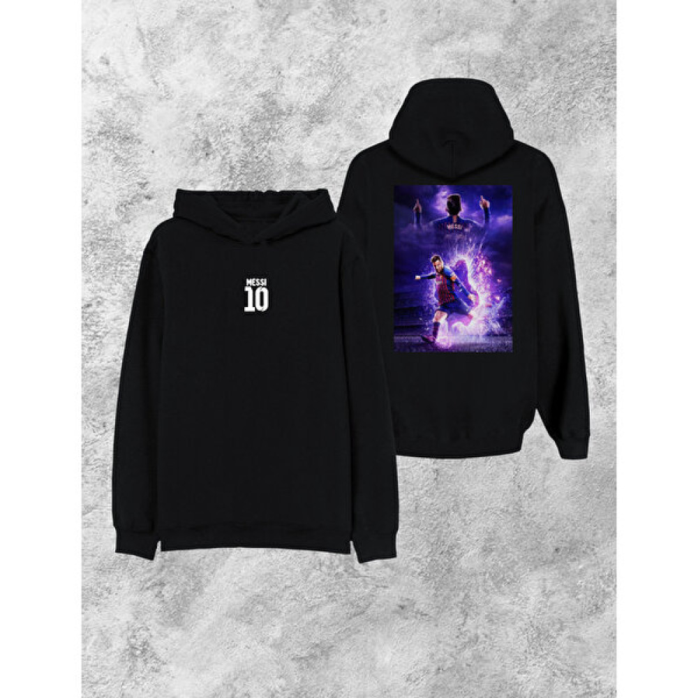 Darkia Futbolcu Lionel Messi Özel Tasarım Baskılı Kapşonlu Unisex Sweatshirt Erkek Sweatshirt Fiyatı
