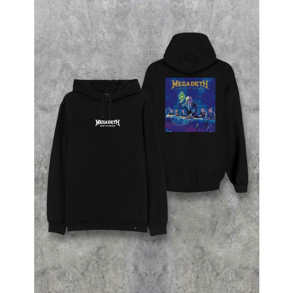 Darkia Megadeth Rust In Peace Ön Arka Baskılı Kapşonlu Özel Tasarım Hoodie Erkek Sweatshirt Fiyatı