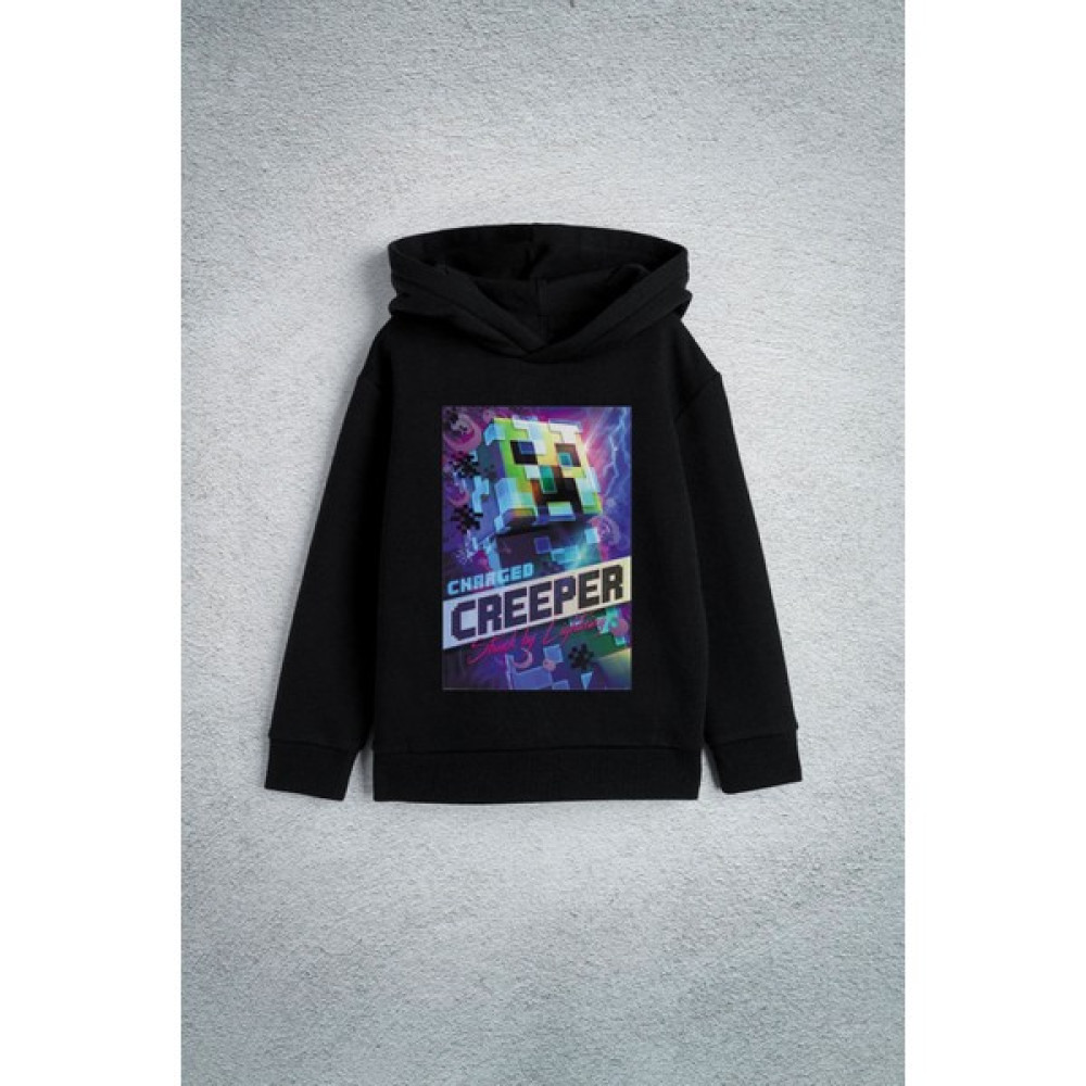 Darkia Minecraft Creeper Özel Tasarım Baskılı Kapşonlu Çocuk Kız Erkek Sweatshirt Erkek Çocuk Giyim Takımı Fiyatı