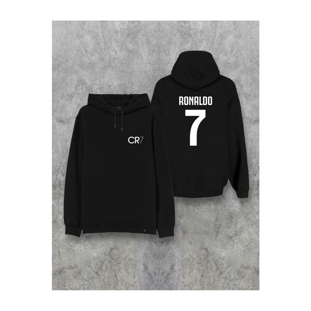 Darkia Ronaldo Forma Ön Arka Özel Tasarım Baskılı Kapşonlu Unisex Sweatshirt Hoodie L Beden Bayan Sweatshirt Fiyatı