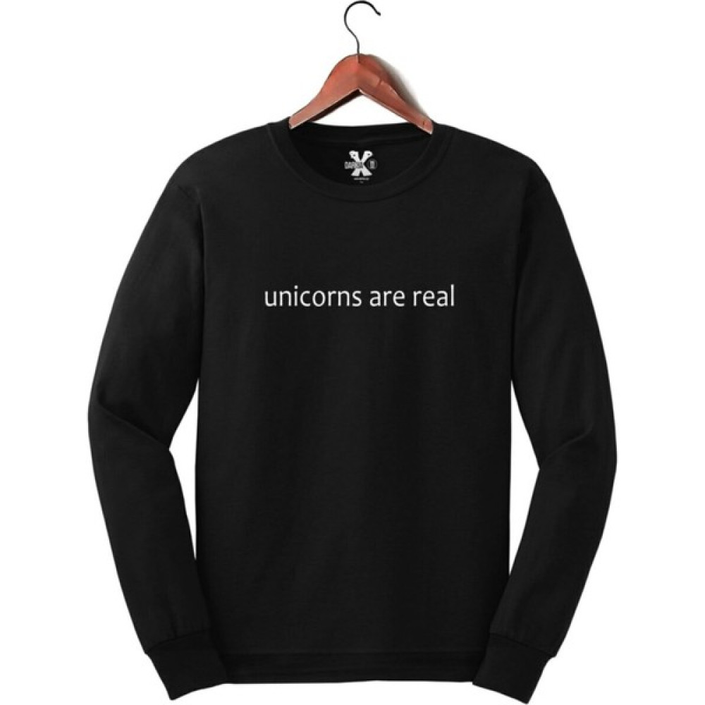Darkia Unicorns Are Real Baskılı Uzun Kollu Üst - Sweatshirt Erkek Sweatshirt Fiyatı