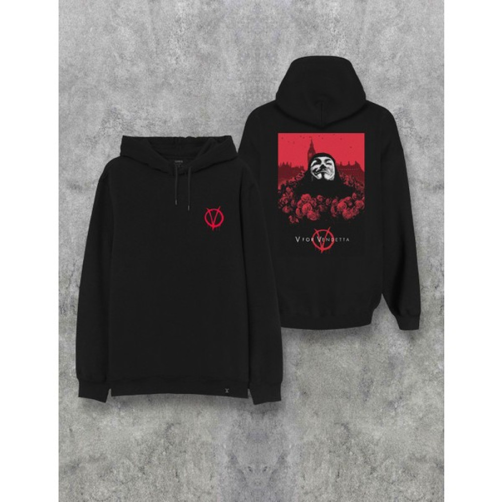 Darkia V For Vendetta Film Baskılı Kapşonlu Özel Tasarım Hoodie Erkek Sweatshirt Fiyatı