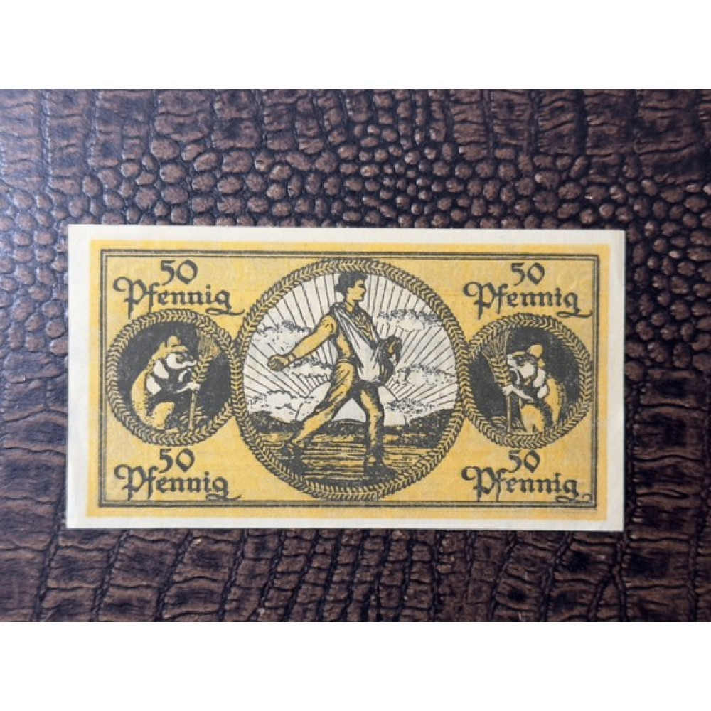 Darphane Alman Reich Dönemi Acil Durum Parası 1919 Notgeld Erbach Odenwald 50 Pfennig Çil Unc Oto Boyaları Fiyatı