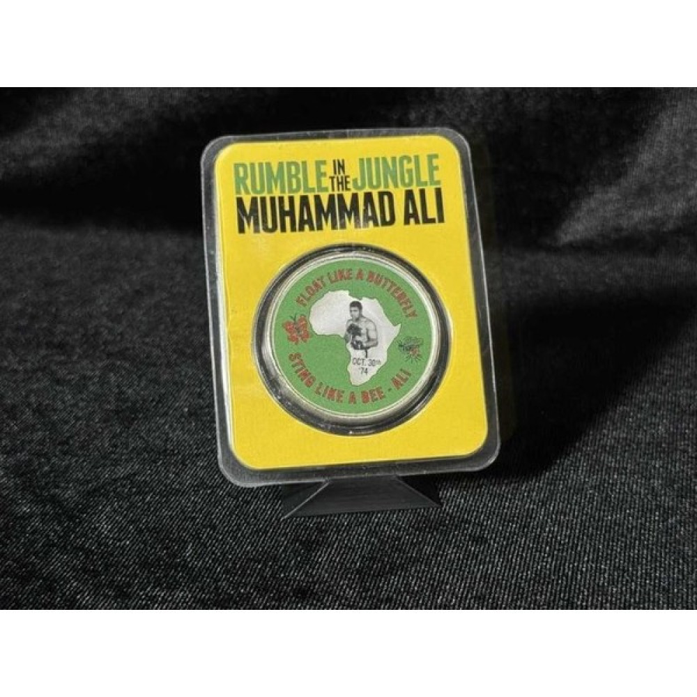 Darphane Muhammad Ali - Rumble In The Jungle 2023 $2 1 Oz Saf Gümüş Renkli Hatıra Parası (Tep – Niue) Hatıra Parası 1500 Limitli Oto Boyaları Fiyatı