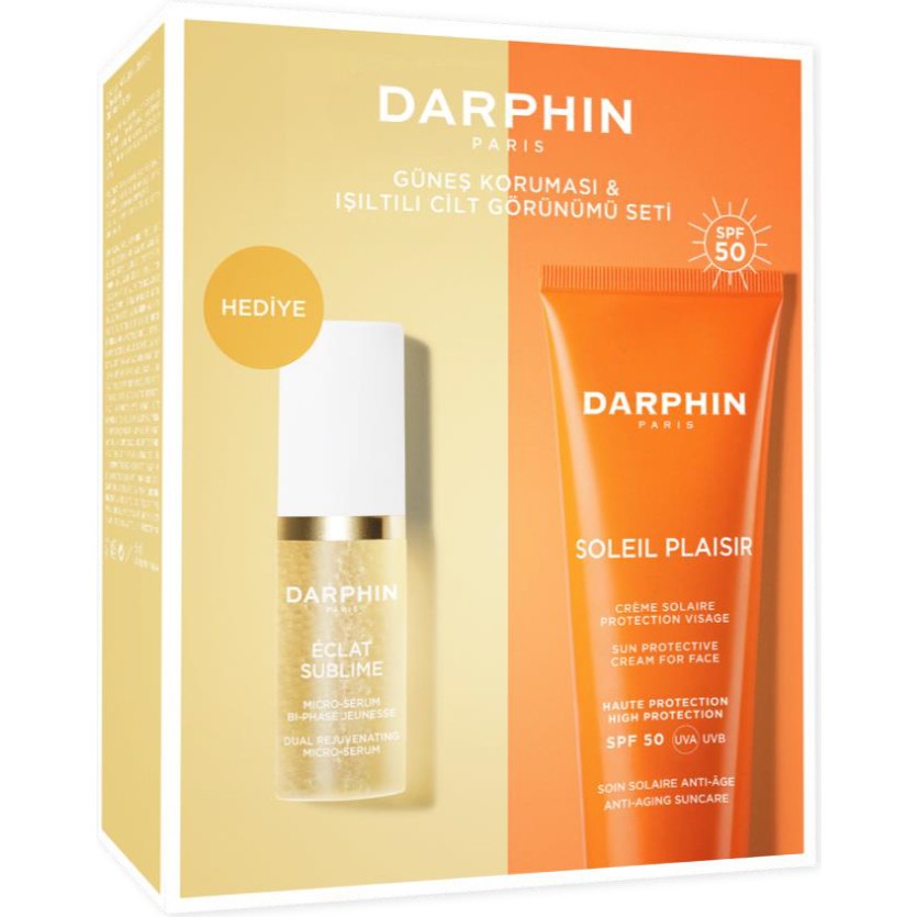 Darphin Soleil Güneş Koruması ve Işıltılı Cilt Görünümü Seti SPF 50 Tüm Cilt Tipleri İçin Nemlendirici Güneş Kremleri ve Losyonları Fiyatı