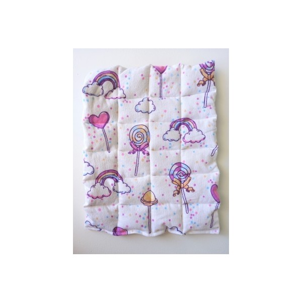 DAS YÜN Yıkanmamış Koyun Yünü Dolgulu Şeker Bebek Sırt-Karın-Göğüs Bezi (28CM*34CM 3-6 Yaş Arası) - Pembe Diğer Fiyatı