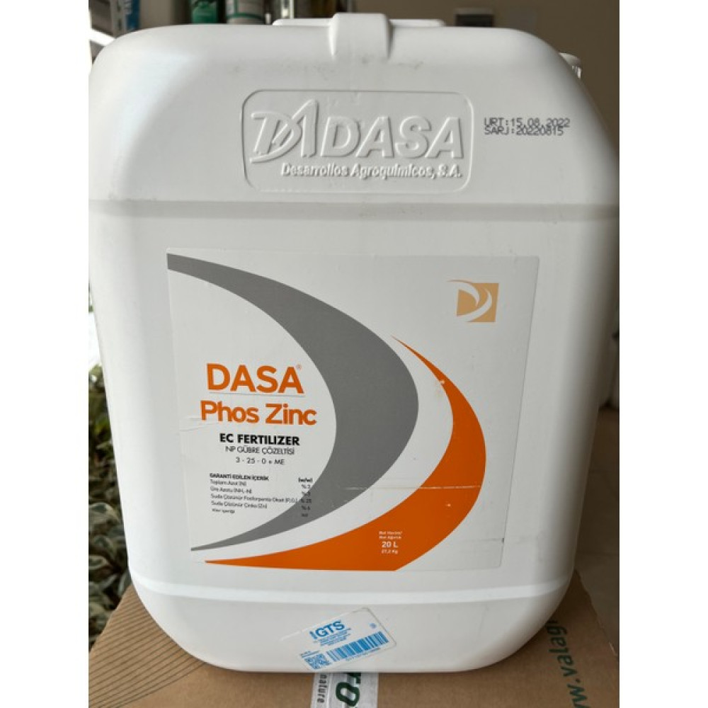 Dasa Phos Zinc Çinko FOSFOR20 Lt Oto Boyaları Fiyatı