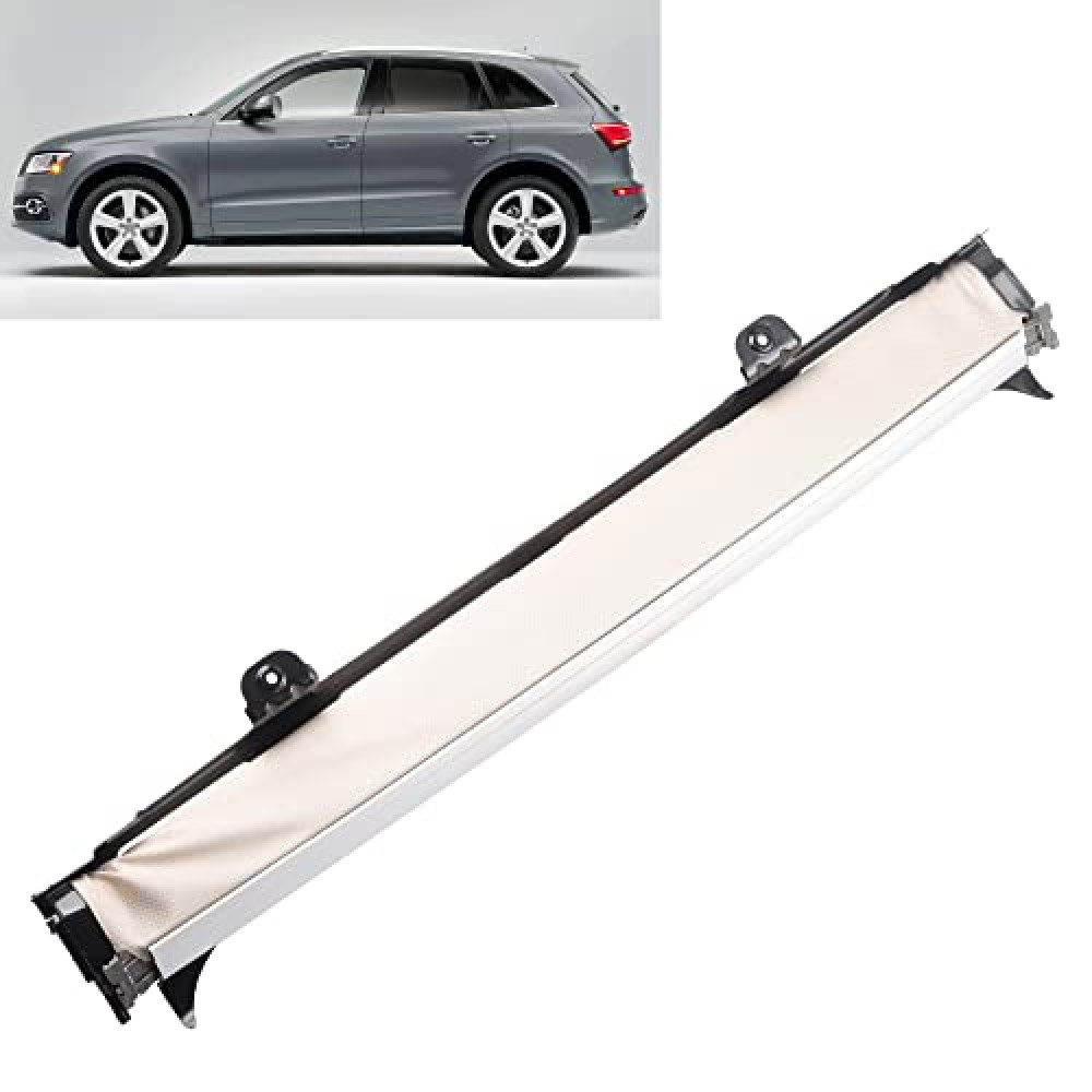 Dasbecan Beige Assembly Panoramic Sunroof Sun Shade Corn Curtain Cover Compatible with VW Jetta Golf Tiguan Sharan Audi Q5 2008-2017 Replaces# 1K9877307B