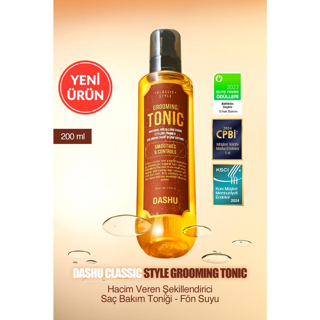 Dashu Classic Style Hacim Veren Şekillendirici Saç Bakım Toniği 200 ml Sıvı Formda Durulanmayan - Şeffaf Saç Bakım Maskeleri & Serumlar & Spreyler Fiyatı