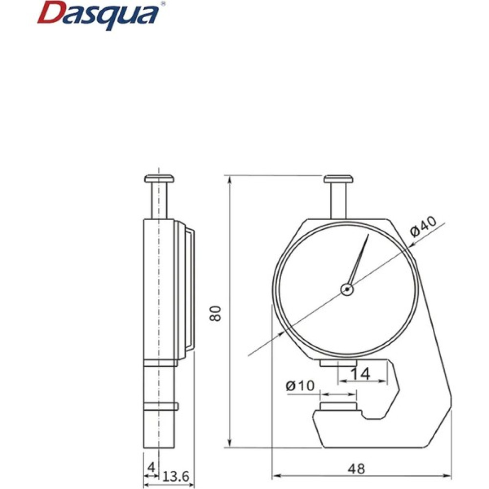 Dasqua 5841-8110 0-10MM Mekanik Kalınlık Komparatörü Diğer Test ve Ölçüm Cihazları Fiyatı