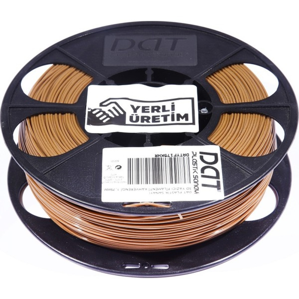 Dat Plastik Yerli Üretim Pla 3D Filament Kahverengi 1.75MM Filament Fiyatı