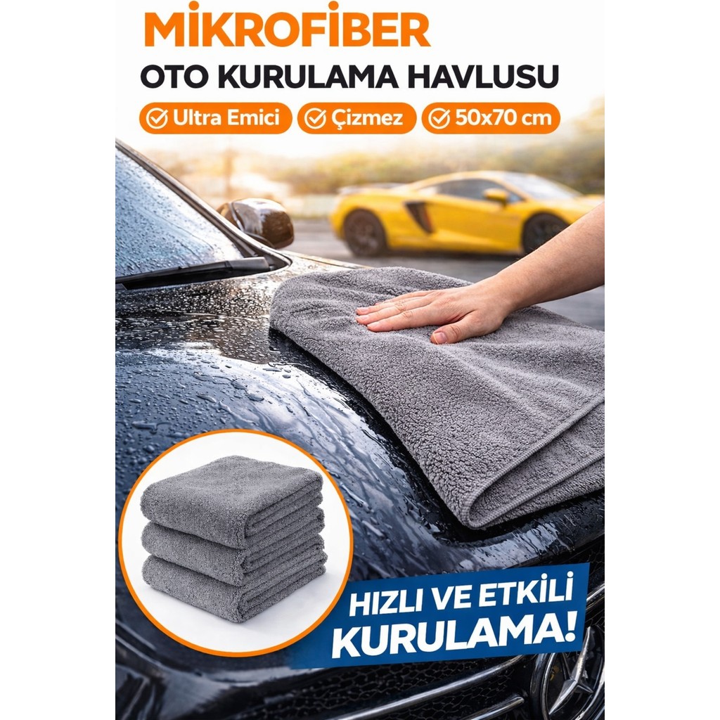 Dat35 Bostondry 50CMX70CM Mikrofiber Oto Kurulama Havlusu Araç Yıkama Bezi Araba Temizlik Havlusu El / Yüz Havlusu Fiyatı