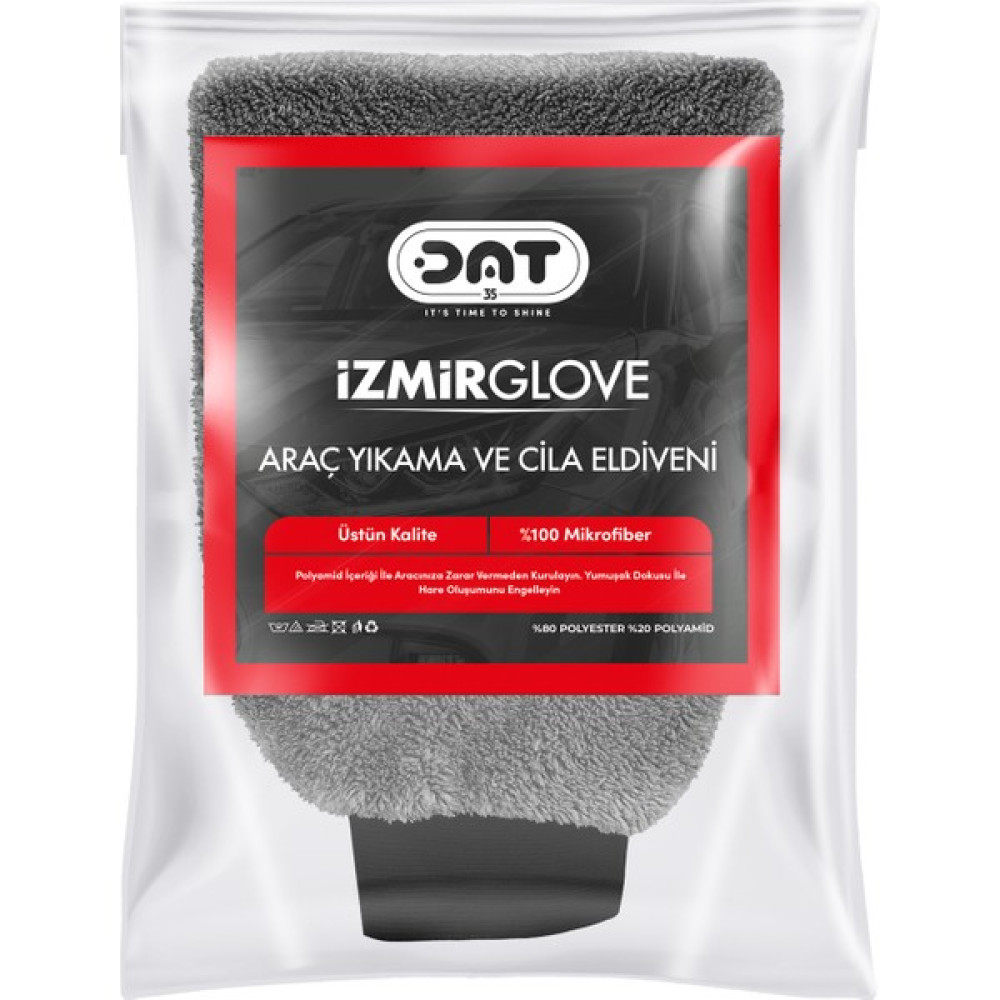 Dat35 Izmirglove Gri Mikrofiber Oto Yıkama ve Araç Pasta Cila Eldiveni Araba Temizlik Bezi Oto Bakım Bezleri Fiyatı