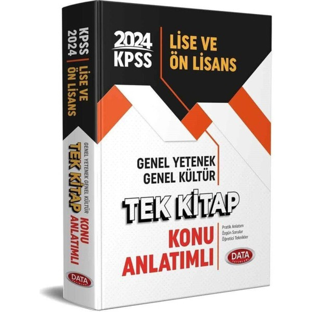 DATA 2024 Kpss Lise Ön Lisans Genel Kültür Genel Yetenek Tek Kitap Konu Data Yayınları Ders Sınav Kitapları Fiyatı