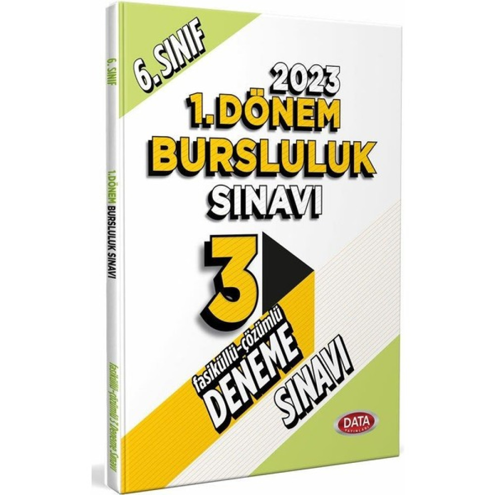 DATA 6. Sınıf 1. Dönem Bursluluk Sınavı Tamamı Çözümlü 3 Fasikül Deneme Sınavı Yayınları Kaynak Kitapları Fiyatı