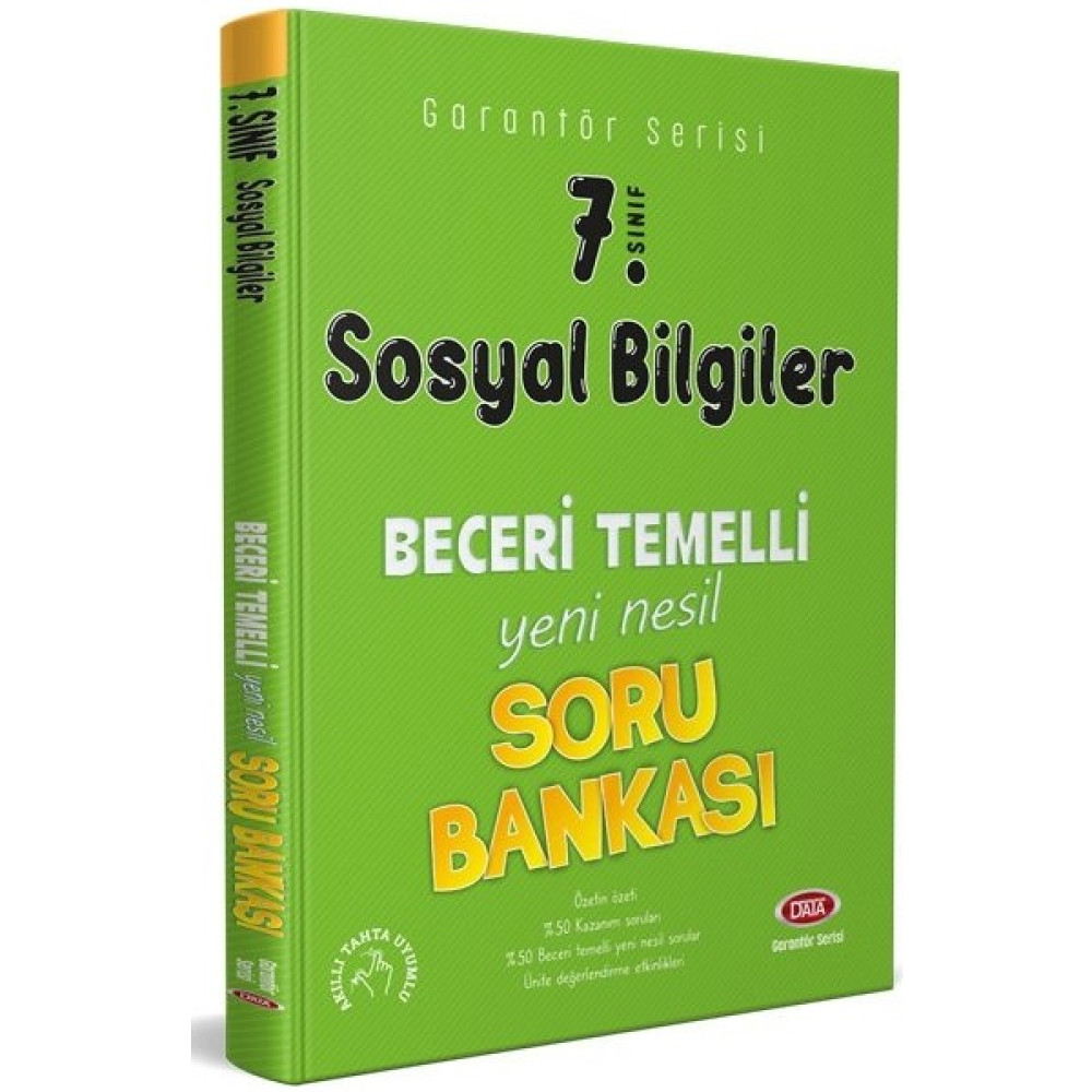 Data 7. Sınıf Sosyal Bilgiler Beceri Temelli Soru Bankası Sosyal Bilgiler Fiyatı
