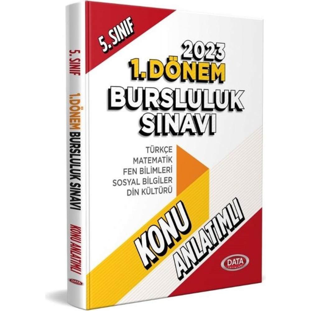 DATA DATA 5. Sınıf 1. Dönem Bursluluk Sınavı Konu Anlatımlı Data Yayınları Kaynak Kitapları Fiyatı