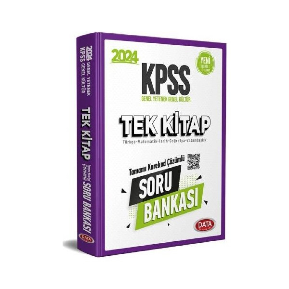 Data Yayınları 2024 KPSS GY - GK Tek Kitap Soru Bankası KPSS Fiyatı