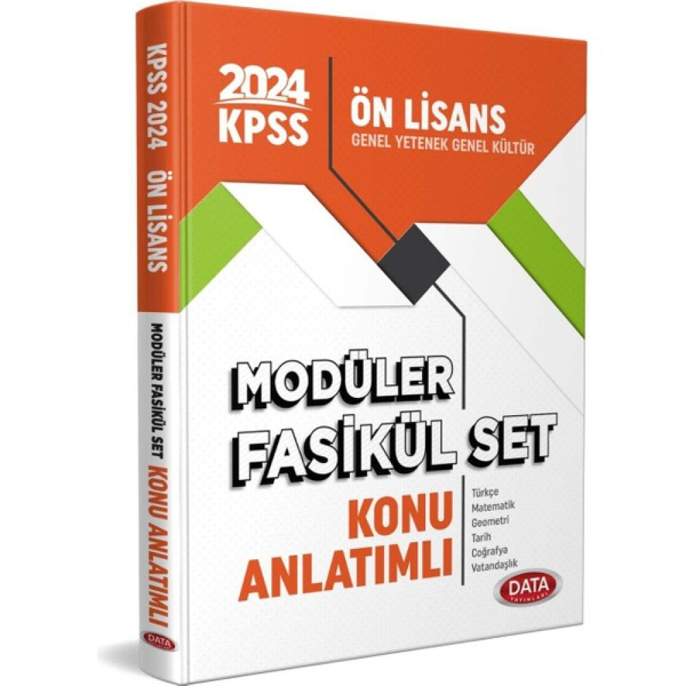 Data Yayınları 2024 KPSS Ön Lisans Modüler Konu Anlatımlı Fasikül Set Ders Sınav Kitapları Fiyatı