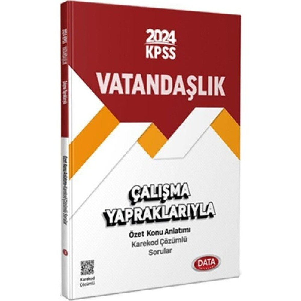 Data Yayınları 2024 KPSS Vatandaşlık Çalışma Yapraklarıyla Özet Konu Anlatımı ve Çözümlü Sorular KPSS Fiyatı