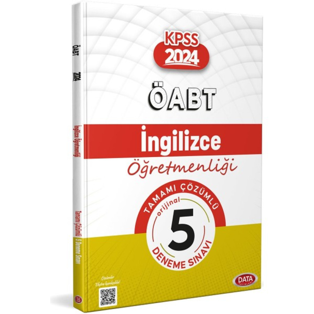 Data Yayınları 2024 ÖABT İngilizce Öğretmenliği 5 Deneme Çözümlü KPSS Fiyatı