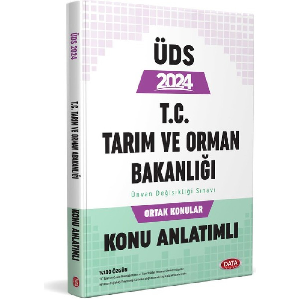 Data Yayınları 2024 T.C. Tarım ve Orman Bakanlığı Ünvan Değişikliği Sınavı Ortak Konular Konu Anlatımlı Görevde Yükselme Sınavları Kitapları Fiyatı