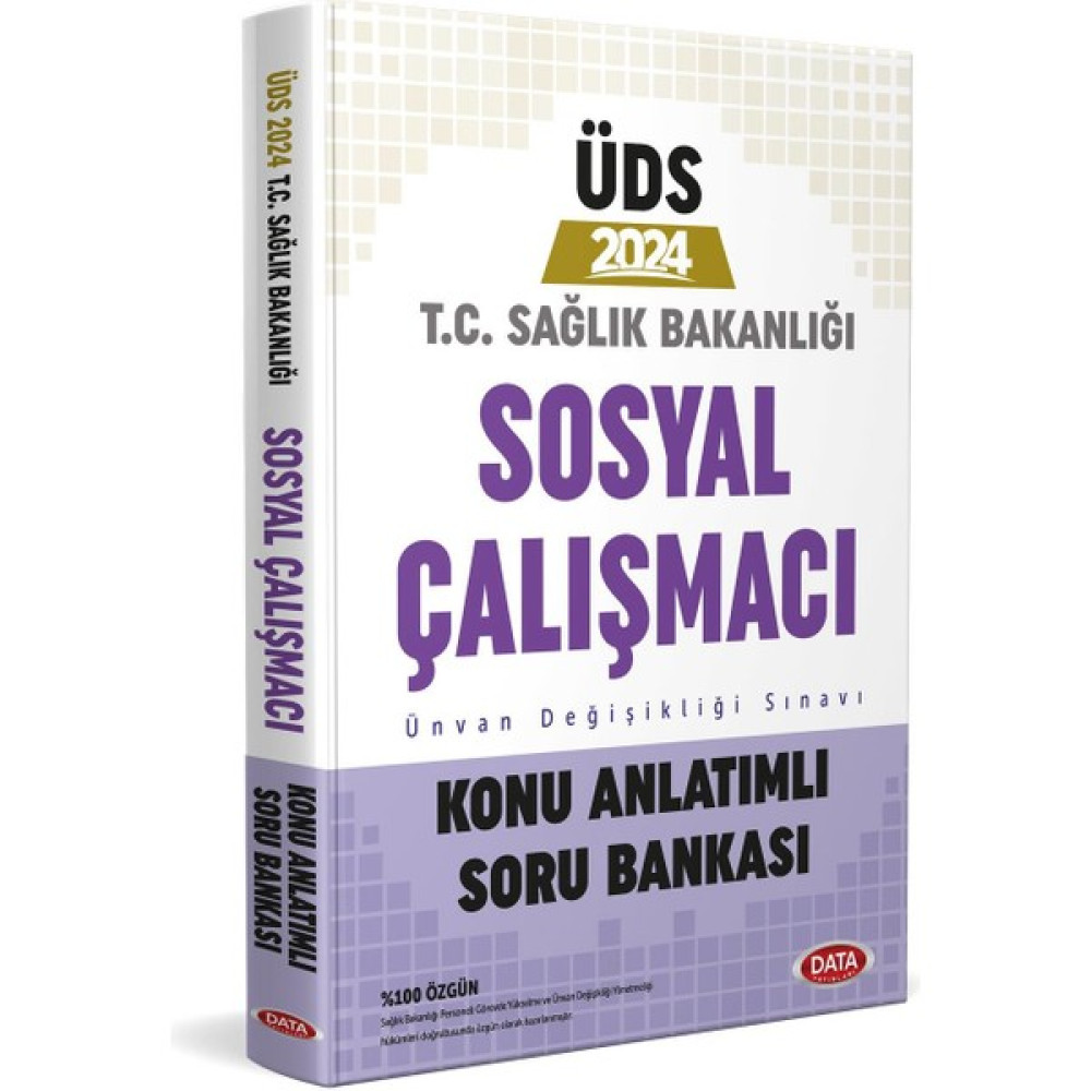 Data Yayınları 2024 UDS Sağlık Bakanlığı Sosyal Çalışmacı Konu Anlatımı Soru Bankası Ünvan Değişikliği Görevde Yükselme Sınavları Kitapları Fiyatı