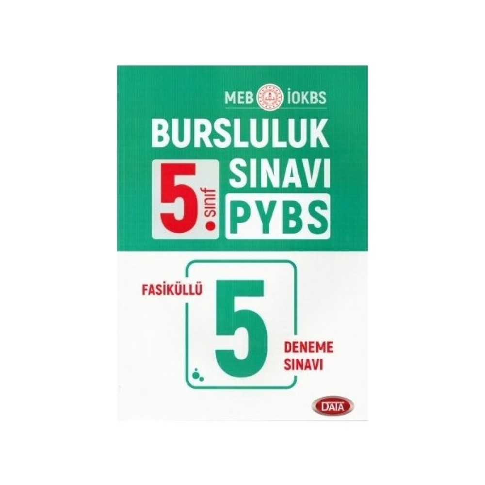 Data Yayınları 5. Sınıf Bursluluk 5 Fasiküllü Deneme Sınavı Tüm Dersler Fiyatı