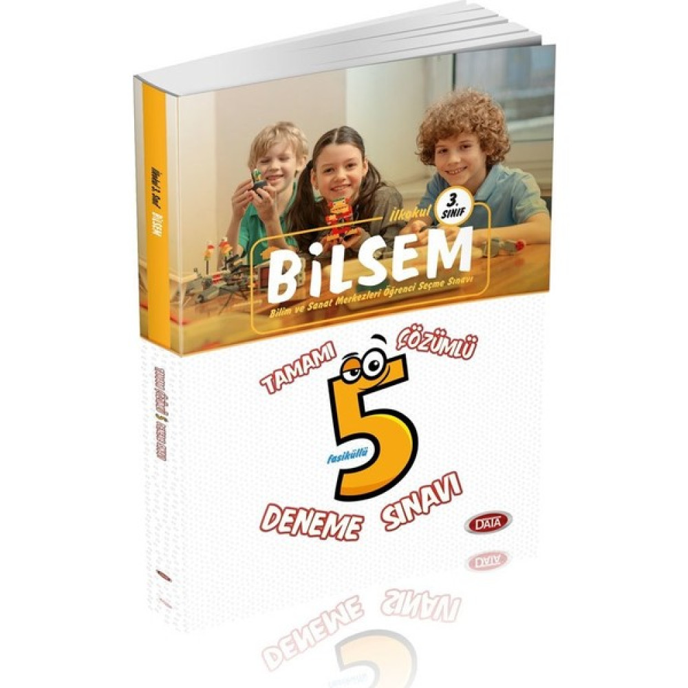 Data Yayınları BİLSEM 3. Sınıf Tamamı Çözümlü 5 Deneme Sınavı Tüm Dersler Fiyatı