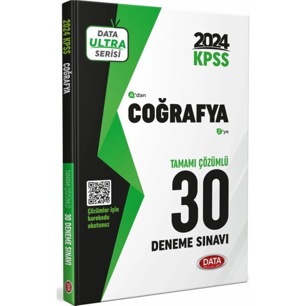 Data Yayınları Data 2024 Kpss Ultra Serisi Coğrafya 30 Deneme Sınavı KPSS Fiyatı