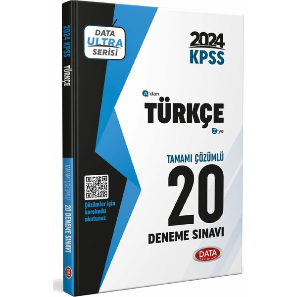 Data Yayınları Data 2024 Kpss Ultra Serisi Türkçe 20 Deneme Sınavı KPSS Fiyatı