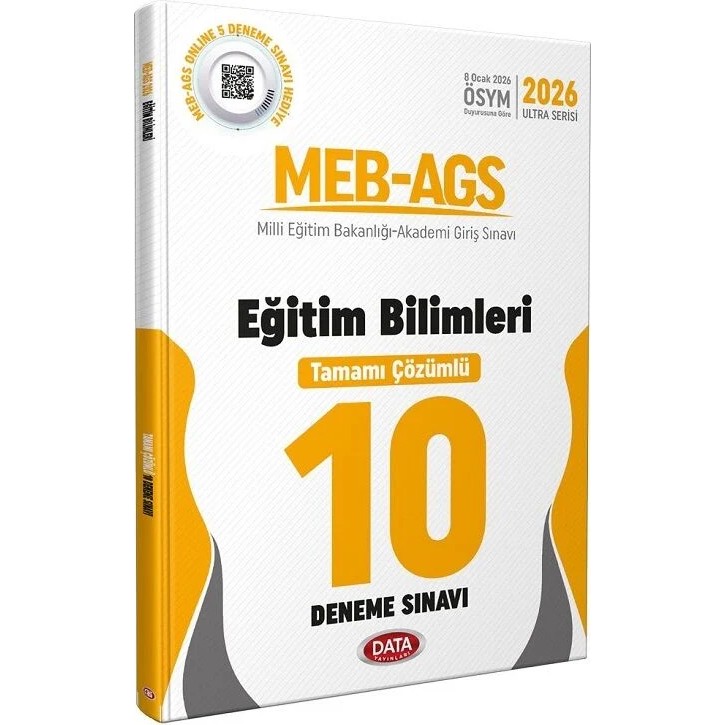 Data Yayınları Data 2026 MEB-AGS Eğitim Bilimleri 10 Deneme Çözümlü Ultra Serisi Diğer Fiyatı