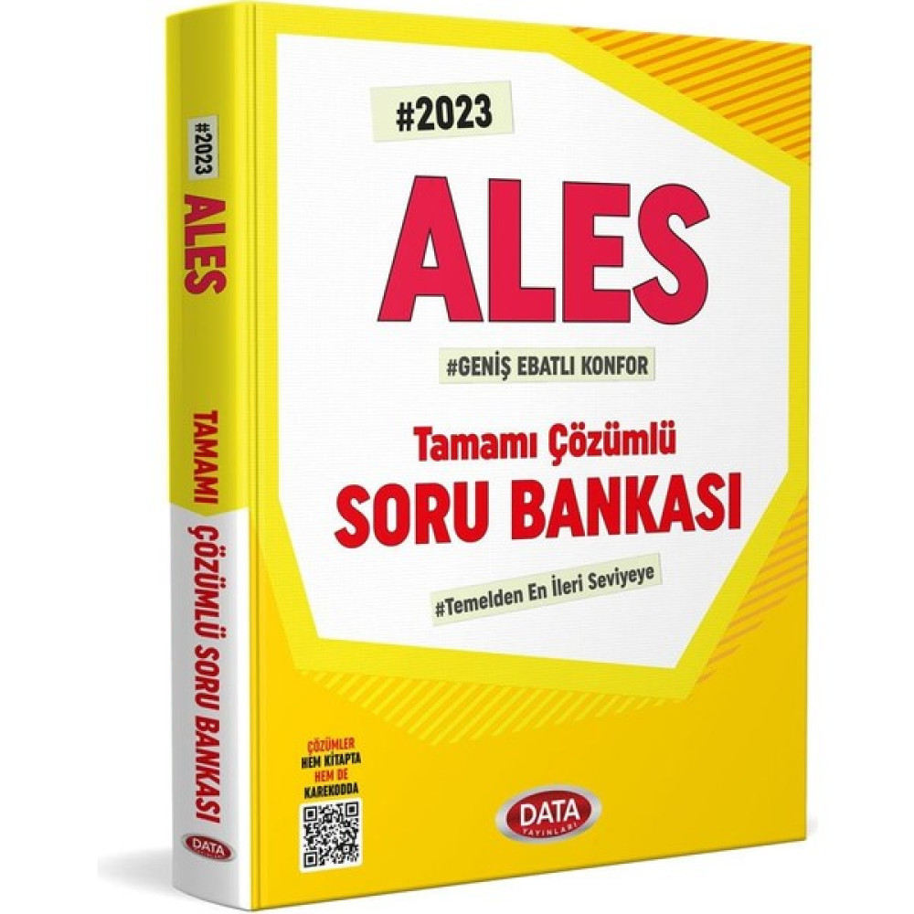 Data Yayınları Data Ales 2023 Tamamı Çözümlü Soru Bankası ALES Fiyatı