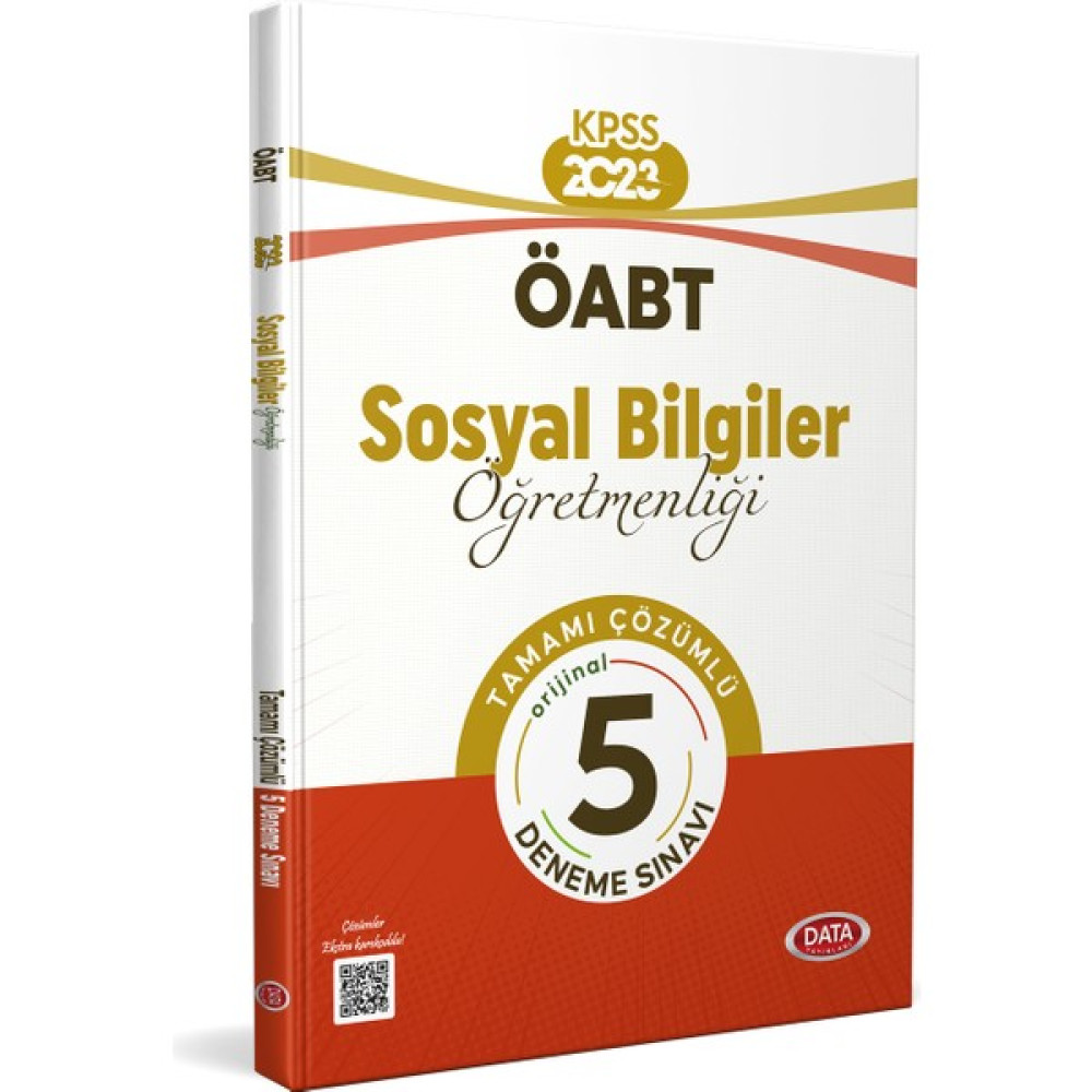 Data Yayınları Öabt 2023 Sosyal Bilgiler Öğretmenliği Tamamı Çözümlü 5 Deneme Sınavı Ders Sınav Kitapları Fiyatı