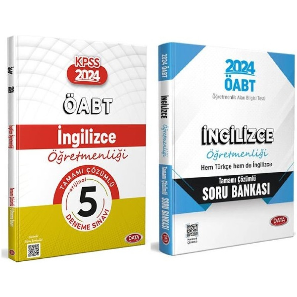 Data Yayınları ÖABT 2024 İngilizce Öğretmenliği Tamamı Çözümlü Soru Bankası - 5'li Deneme Set KPSS Fiyatı