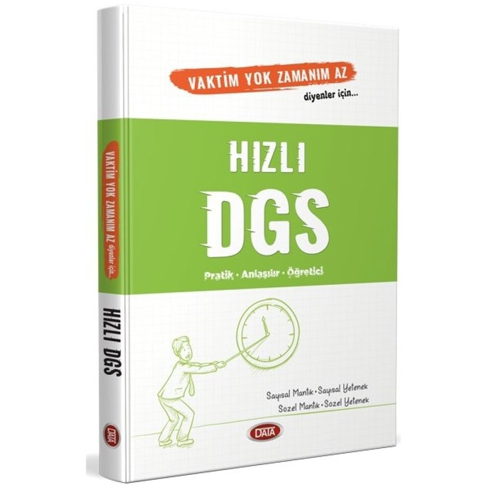 Data Yayınları Vaktim Yok Zamanım Az Diyenler Için Hızlı DGS Kaynak Kitapları Fiyatı