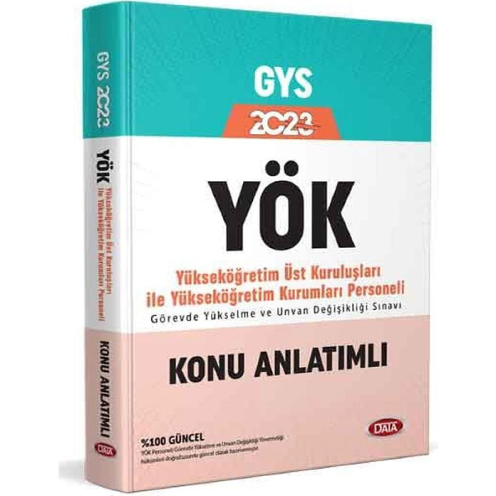 Data Yayınları YÖK Üst Kuruluşları ile YÖK Personeli GYS Hazırlık Kitabı Görevde Yükselme Sınavları Kitapları Fiyatı