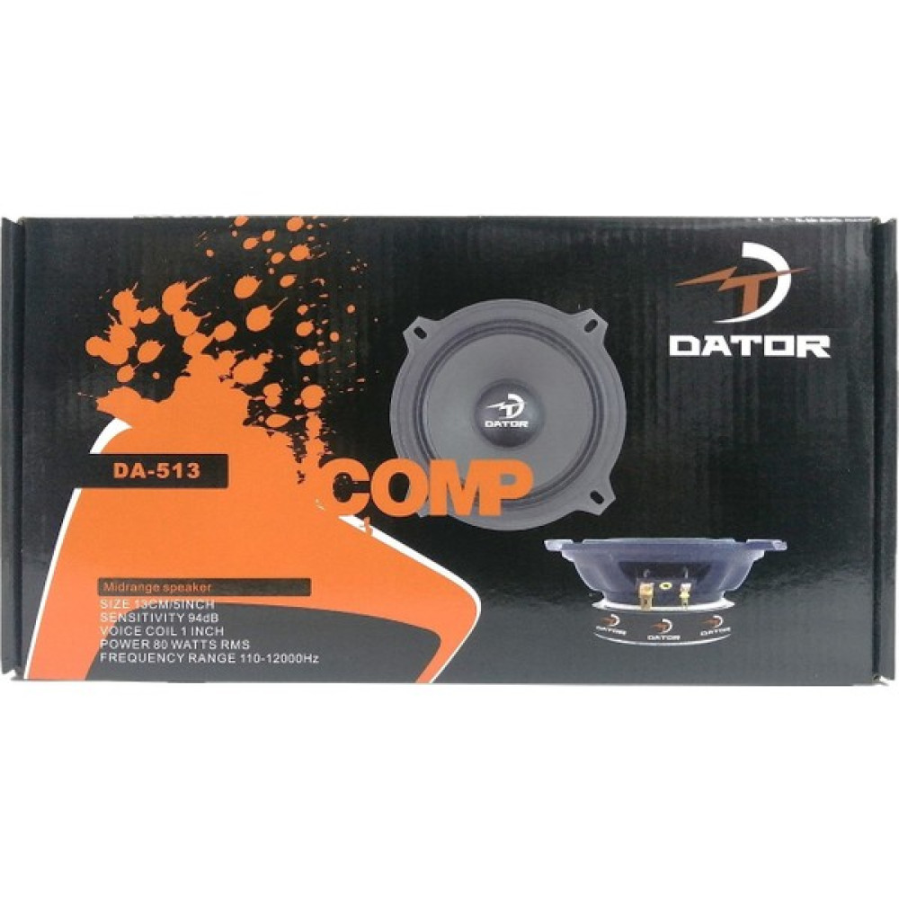Dator Garaj Dünyası Dator DA-513 13 cm Yüksek Kalite Profesyoel Midrange 80W Rms 160W Maksimum Güç Oto Hoparlörleri & SubWoofer Fiyatı